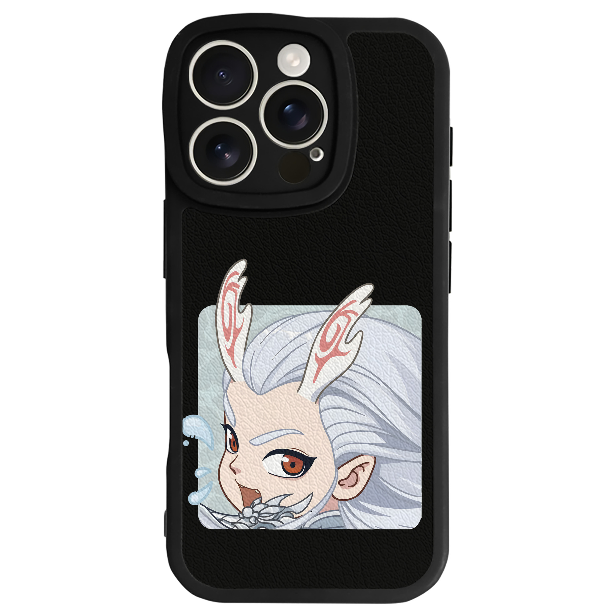 （画像用） Ne Zha 2 ナタ 魔童の大暴れ 【iPhone 16シリーズ対応】シリコンスマホケース（レザー調） 材質：シリコン